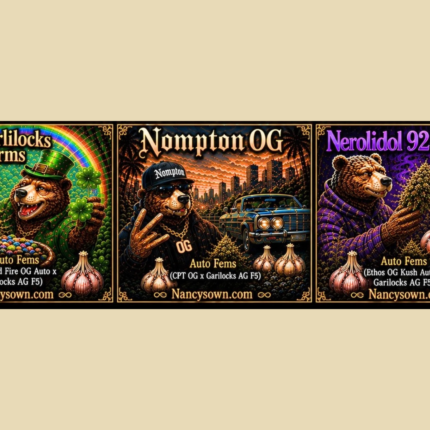 Me Garlilocks Charms | Nompton Og | Nerolidol 92 JD Kush - Multi Pack